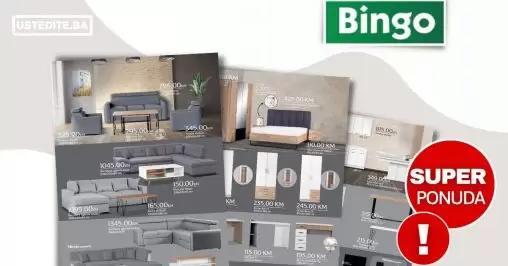 Bingo katalog SVE ZA DOM super ponuda NAMJESTAJA juli 2022
