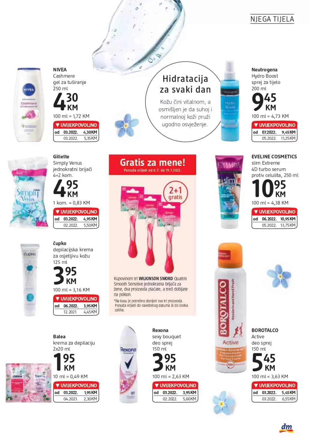 dm Katalog SUPER AKCIJA juli 2022 snizenje do 19. 07.2022.