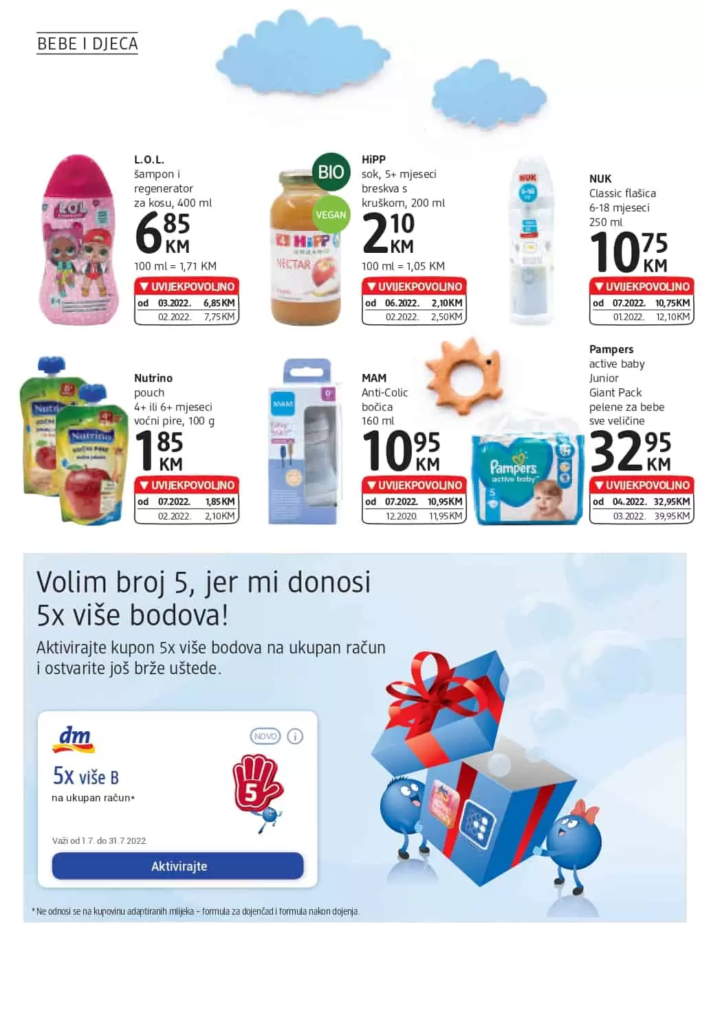 dm Katalog SUPER AKCIJA juli 2022 snizenje do 19. 07.2022.