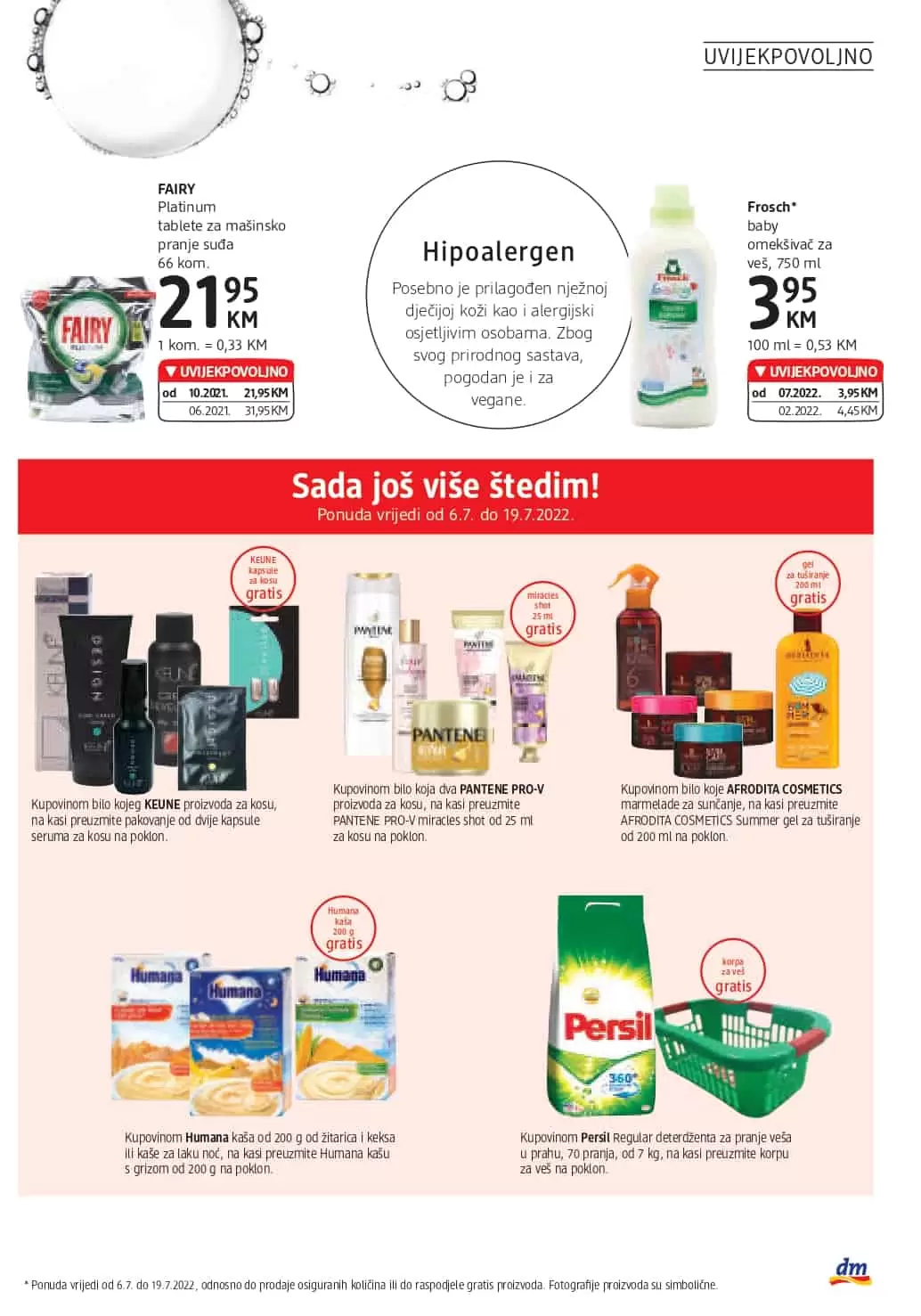dm Katalog SUPER AKCIJA juli 2022 snizenje do 19. 07.2022.