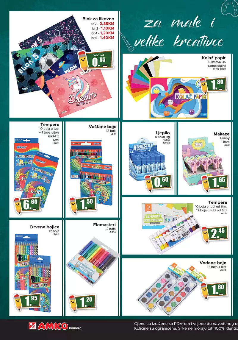 Amko katalog ŠKOLA ➤super akcija ŠKOLSKOG PRIBORA do 8.9.2022.