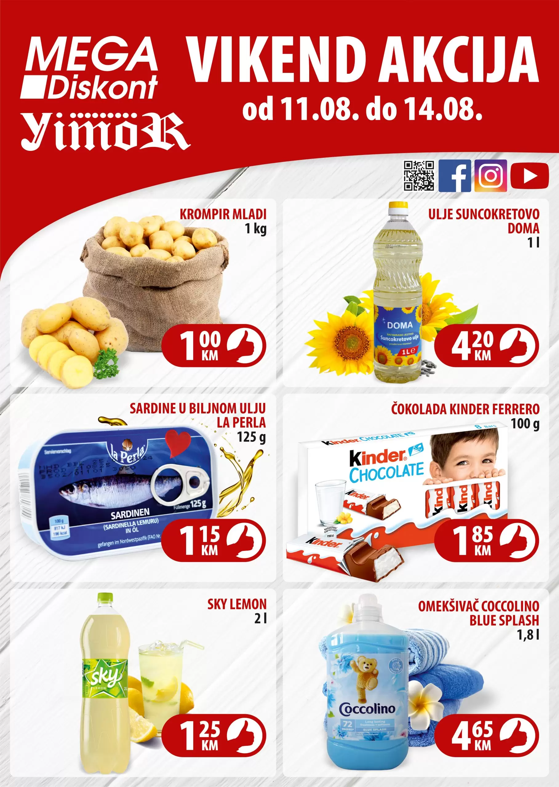 Mega Diskont vikend akcija avgust 2022 katalog sniženja 11-14.8.2022.