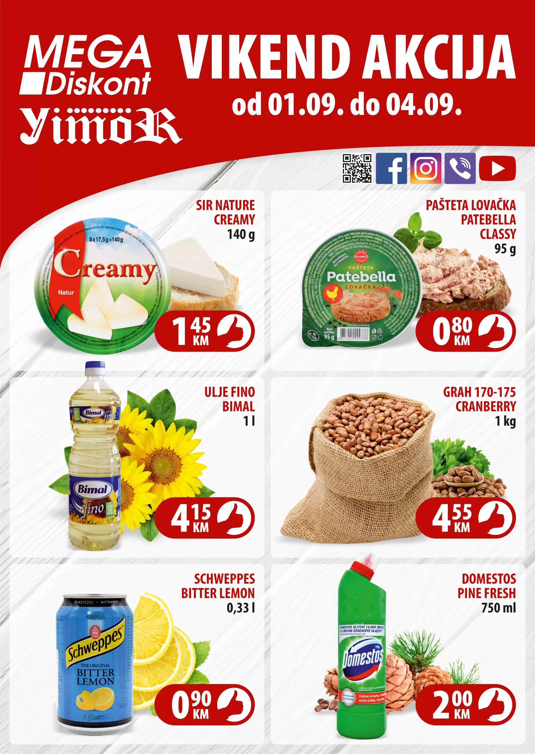 Mega Diskont vikend akcija MEGA CIJENE katalog sniženja 1-4.9.2022.