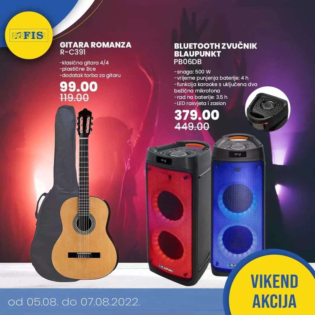 Fis vikend akcija 5-7.8.2022. ODLICNA SNIZENJA