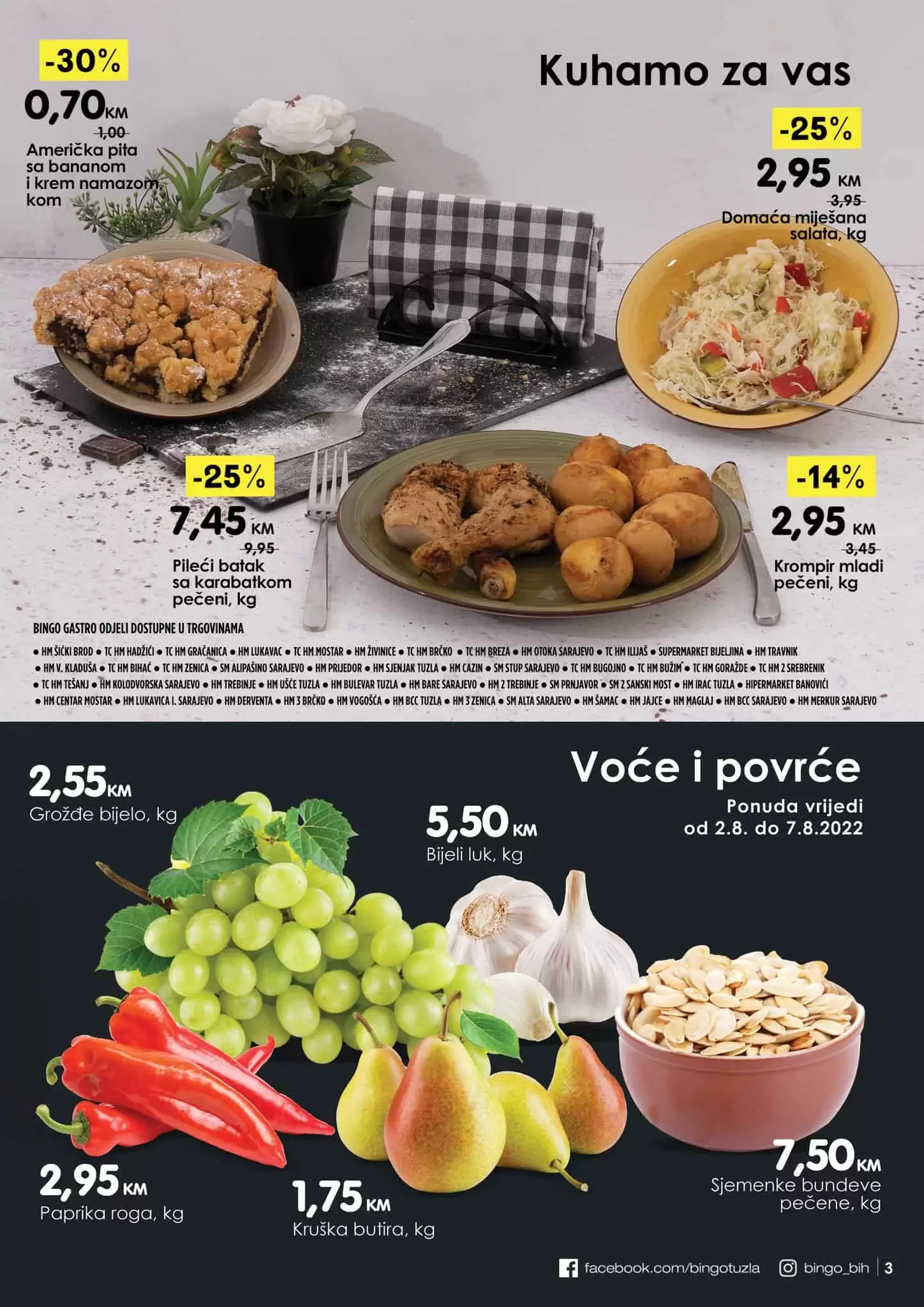 Bingo katalog SENZACIJA avgust 2022! Akcija snizenja 2-14.8.2022.