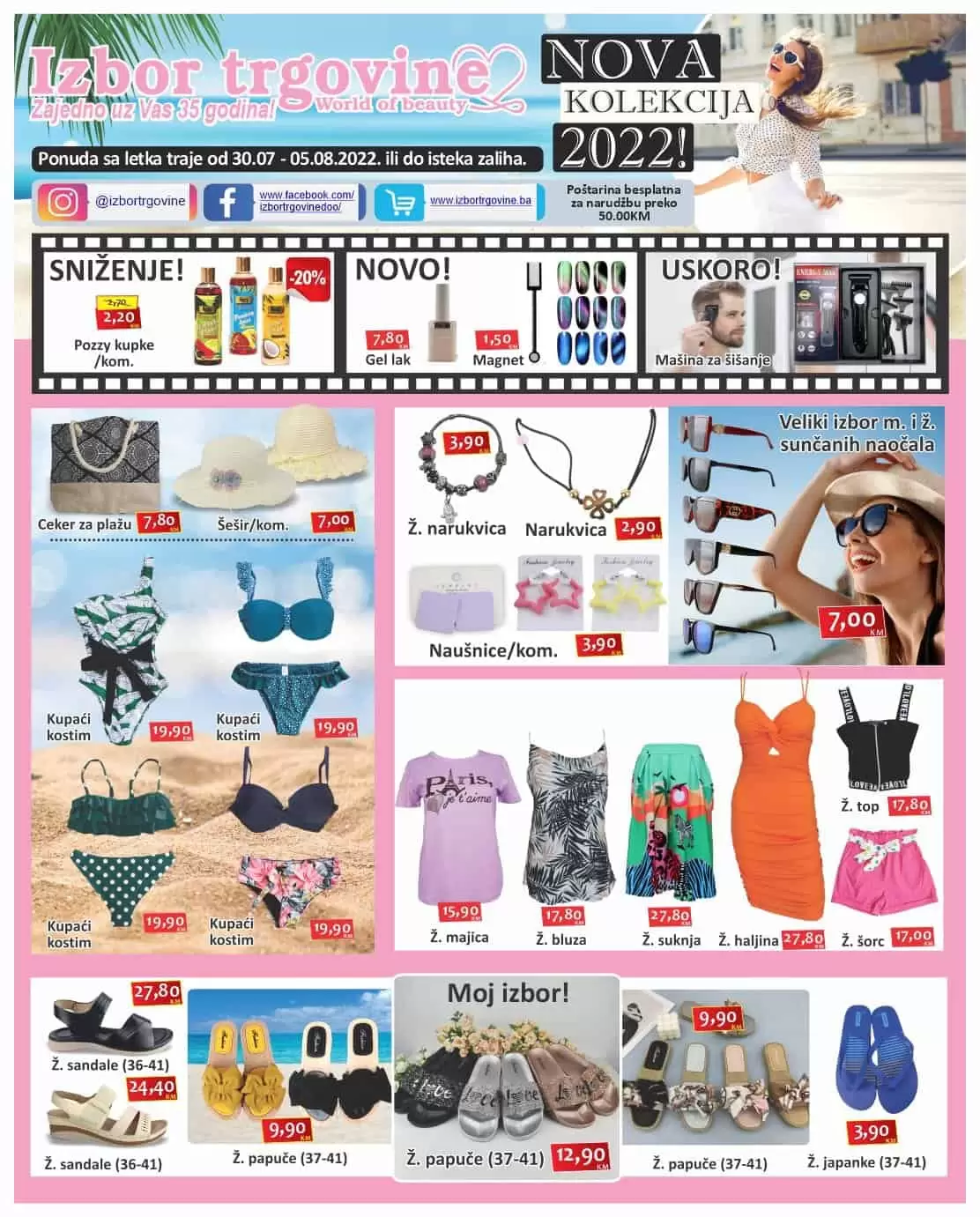 Izbor trgovine katalog avgust 2022! Akcija snizenja do 5.8.2022.