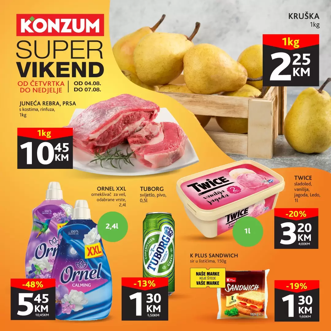 Konzum SUPER UŠTEDE 4-7.8.2022.