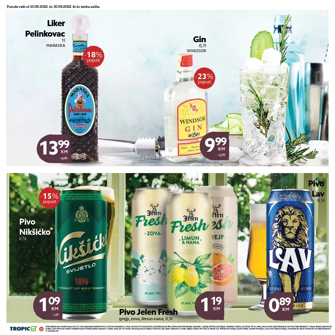 Novi TROPIC katalog avgust 2022【SNIZENJE do 41%】akcija snizenja 10-31.8.2022.