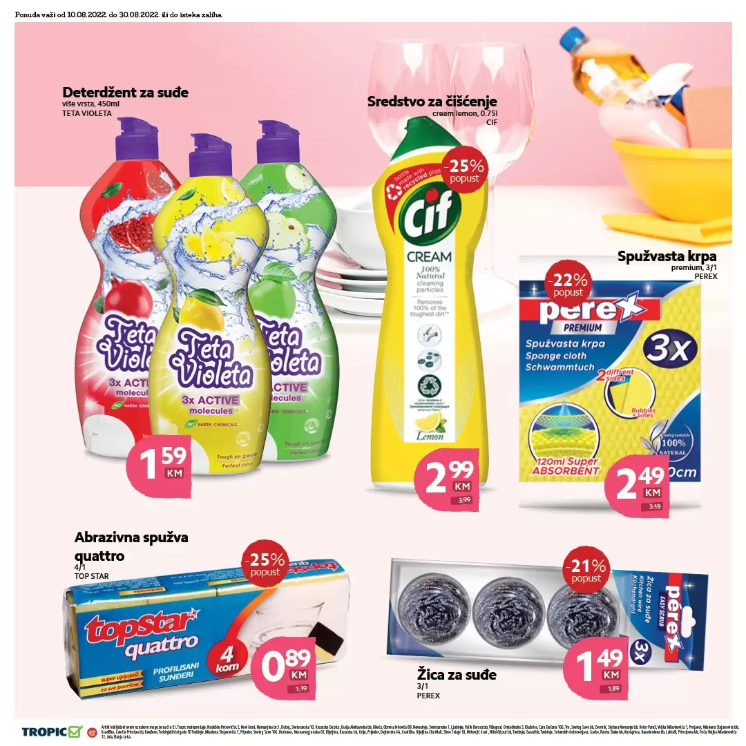 Novi TROPIC katalog avgust 2022【SNIZENJE do 41%】akcija snizenja 10-31.8.2022.