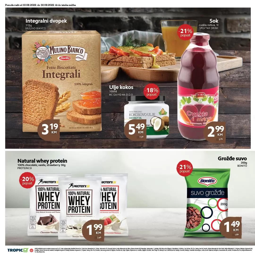 Novi TROPIC katalog avgust 2022【SNIZENJE do 41%】akcija snizenja 10-31.8.2022.