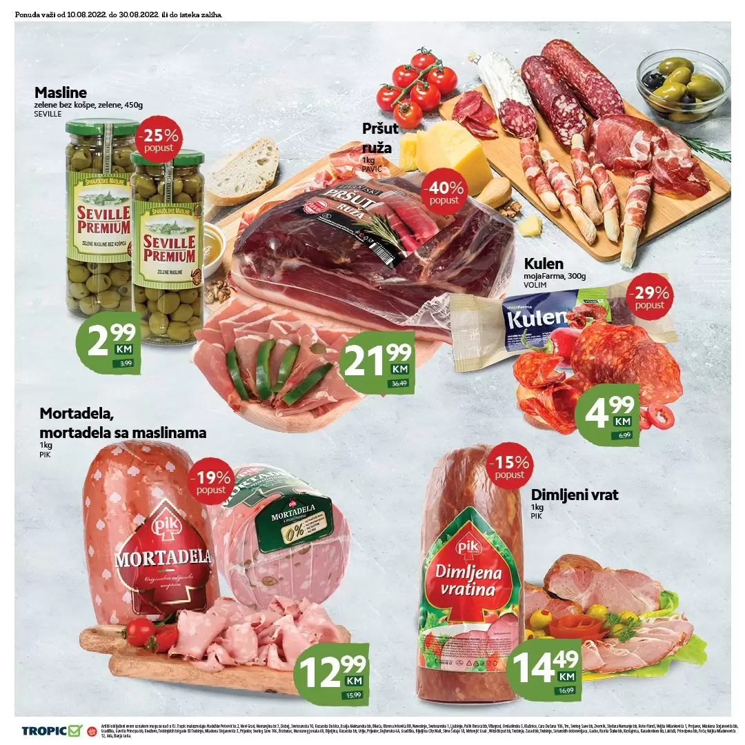 Novi TROPIC katalog avgust 2022【SNIZENJE do 41%】akcija snizenja 10-31.8.2022.