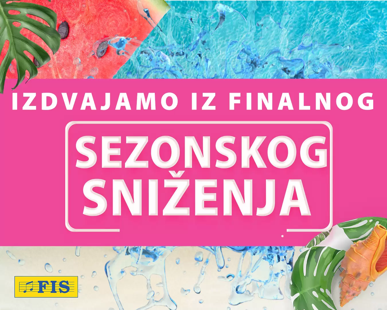 Fis SEZONSKO SNIŽENJE avgust 2022 PAPUČE već od 3,50 KM