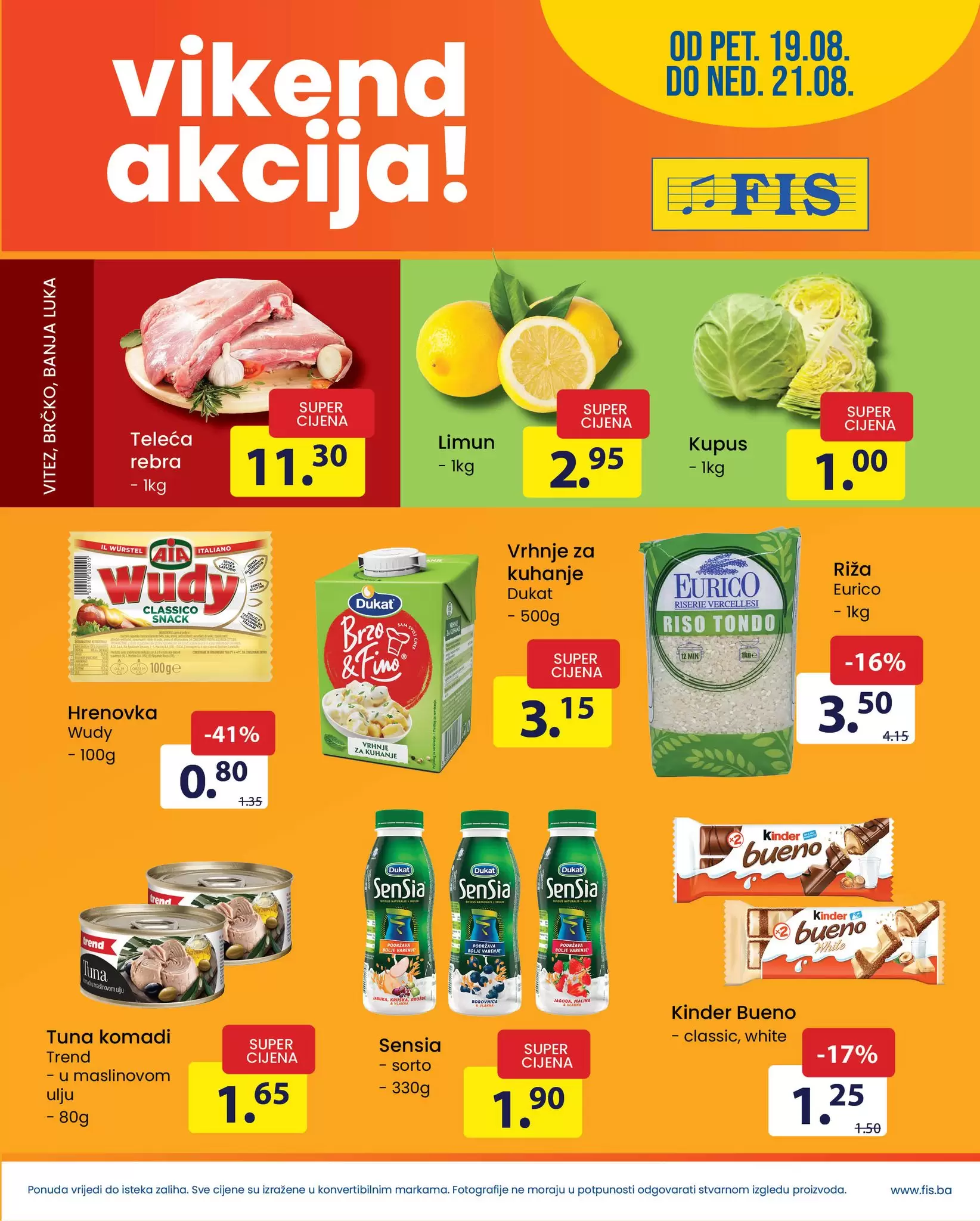 Fis vikend akcija  SNIŽENJA do 41% katalog sniženja 19-22.8.2022.