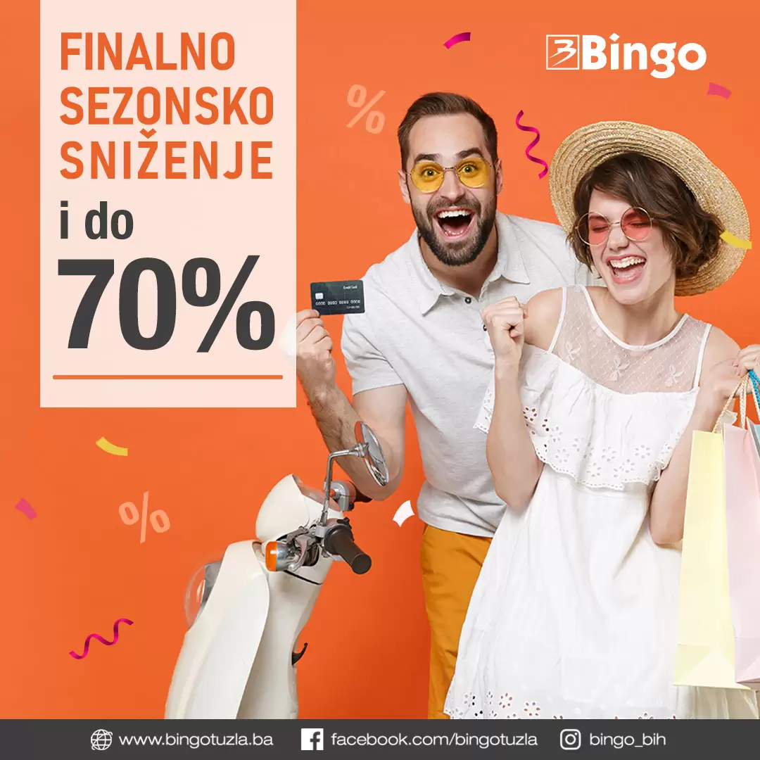 Bingo FINALNO SNIŽENJE do 70% avgust 2022