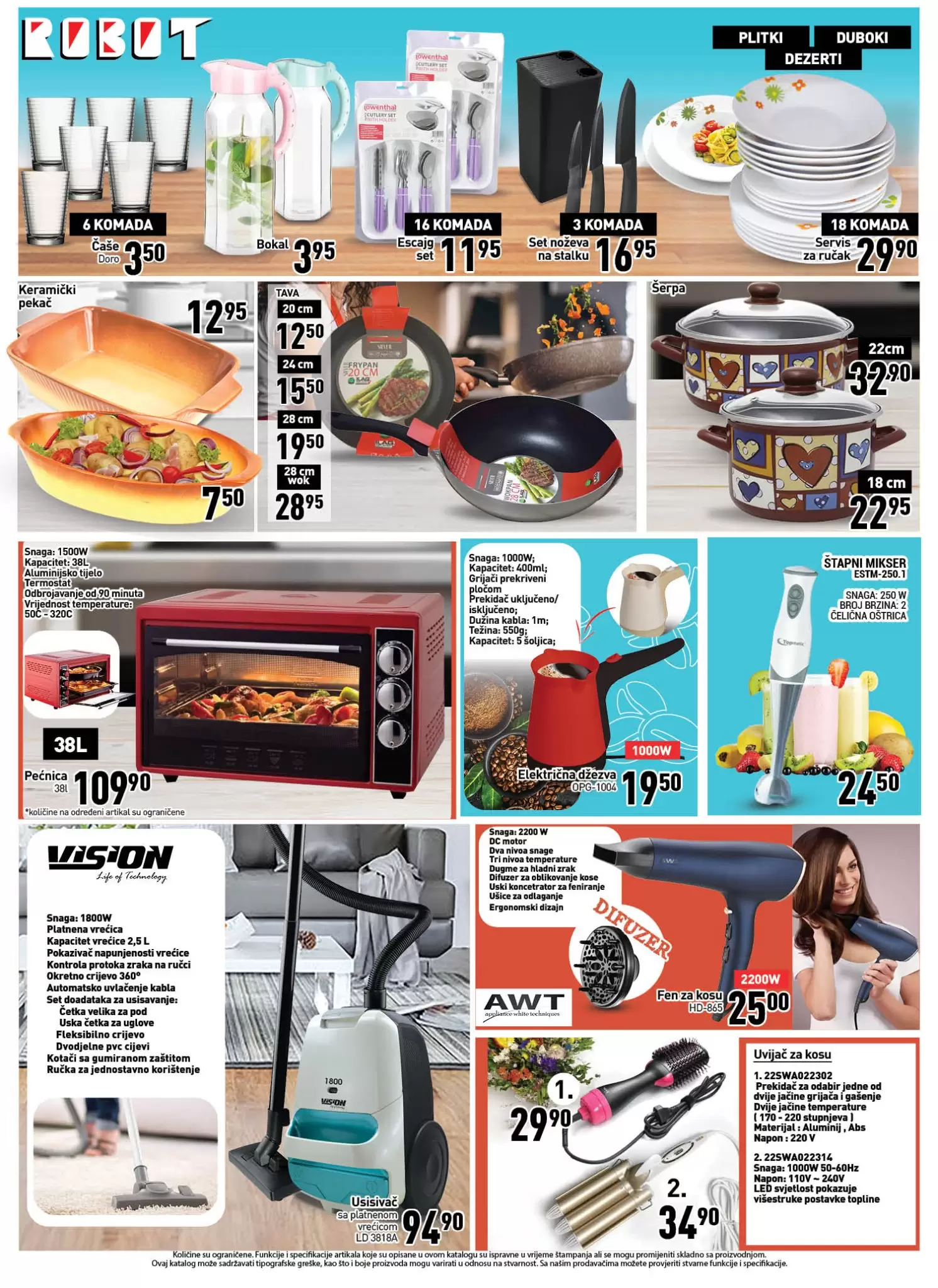 Robot katalog PREHRANA, namještaj, bazeni, klime, tehnika, avgust 2022 【SNIŽENJA do 51%】akcija sniženja 15-28.8.2022.