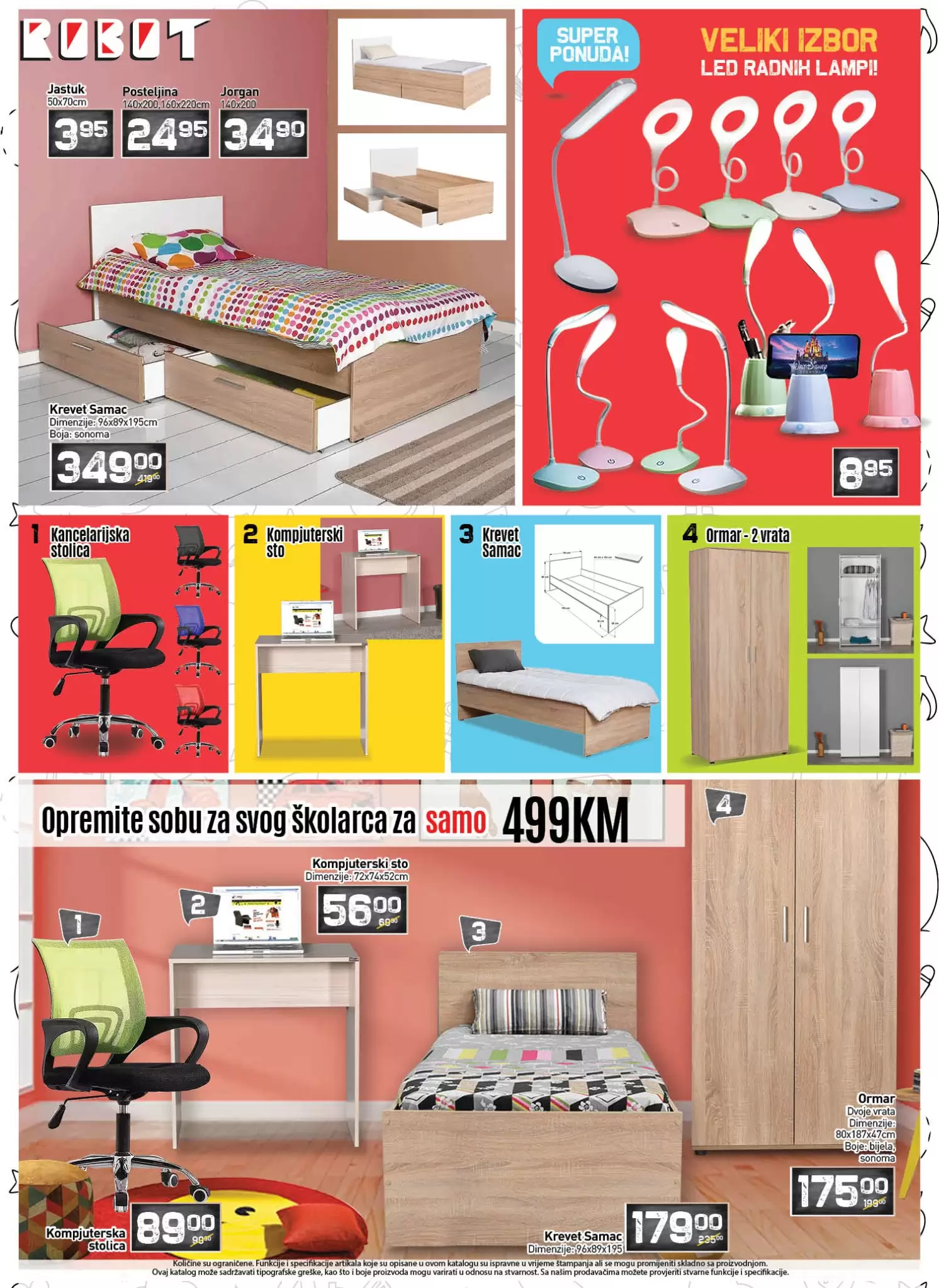 Robot katalog ŠKOLA avgust/spetembar 2022 ➤ AKCIJA: školski pribor, odjeća, namještaj