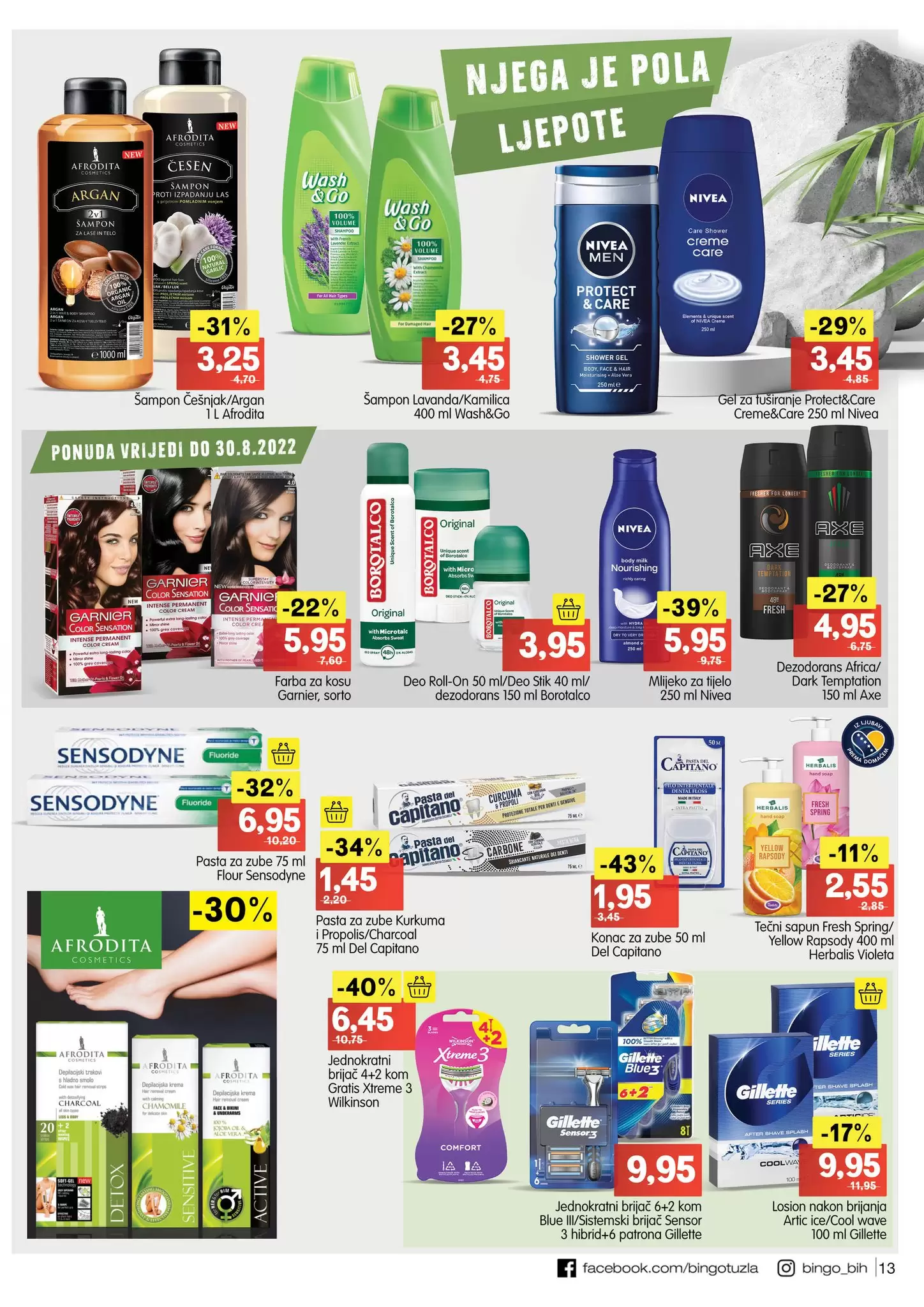 BINGO KATALOG avgust 2022 SNIZENJA do 60% akcija 16-28.8.2022.
