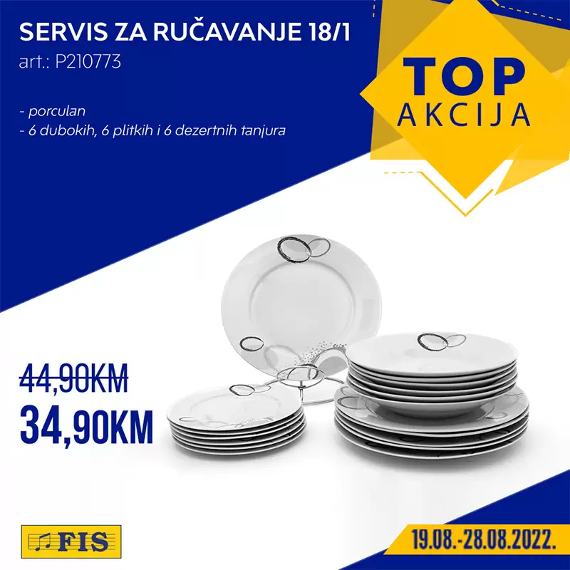 Fis TOP akcija za TOP artikle avgust 2022 ~ katalog sniženje 19-28.8.2022.