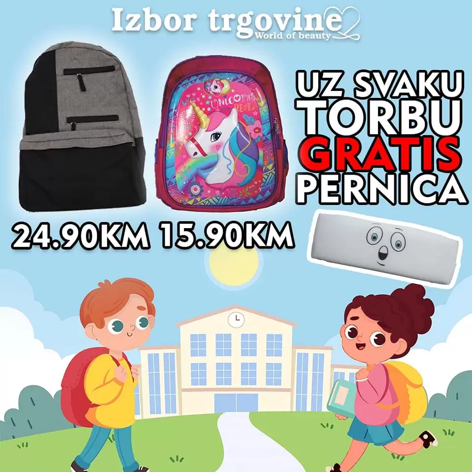Izbor trgovine ŠKOLSKI PRIBOR avgust 2022 SUPER SNIŽENJE!