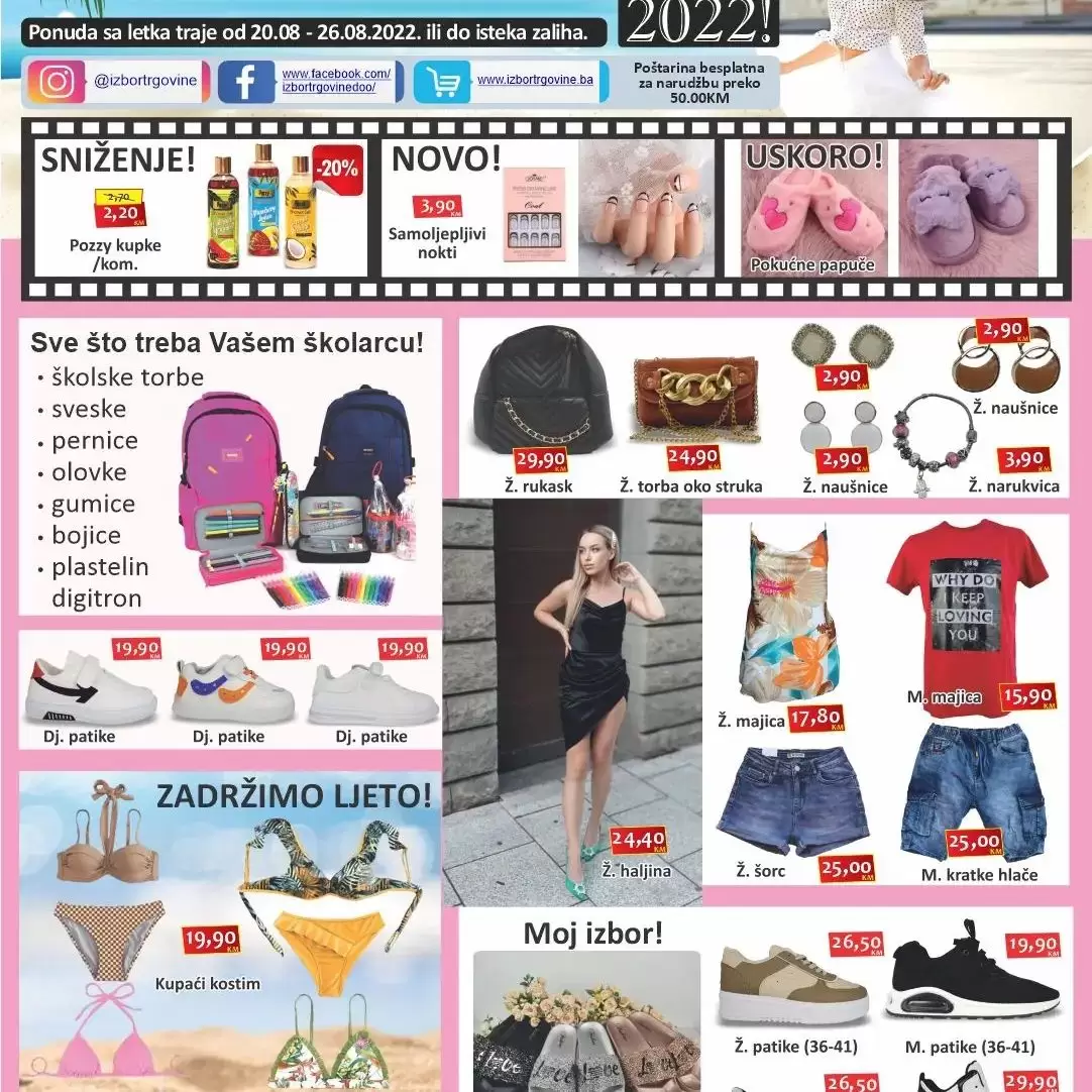 Izbor trgovine katalog avgust 2022 ~ Izbor trgovine akcija sniženja 20-26.8.2022.