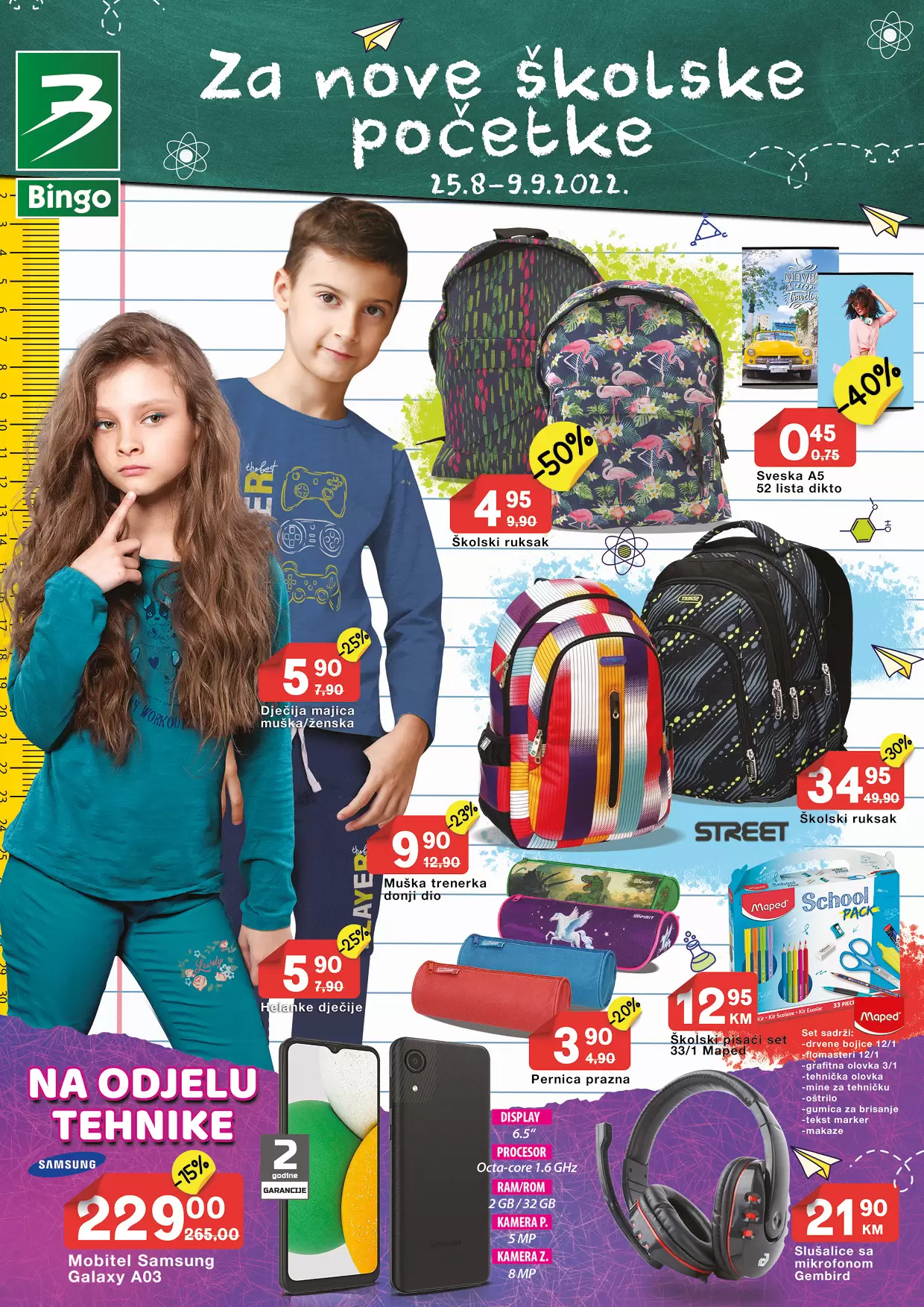 Bingo katalog ŠKOLA ➤SNIŽENJE do 54% akcija do 9.9.2022.