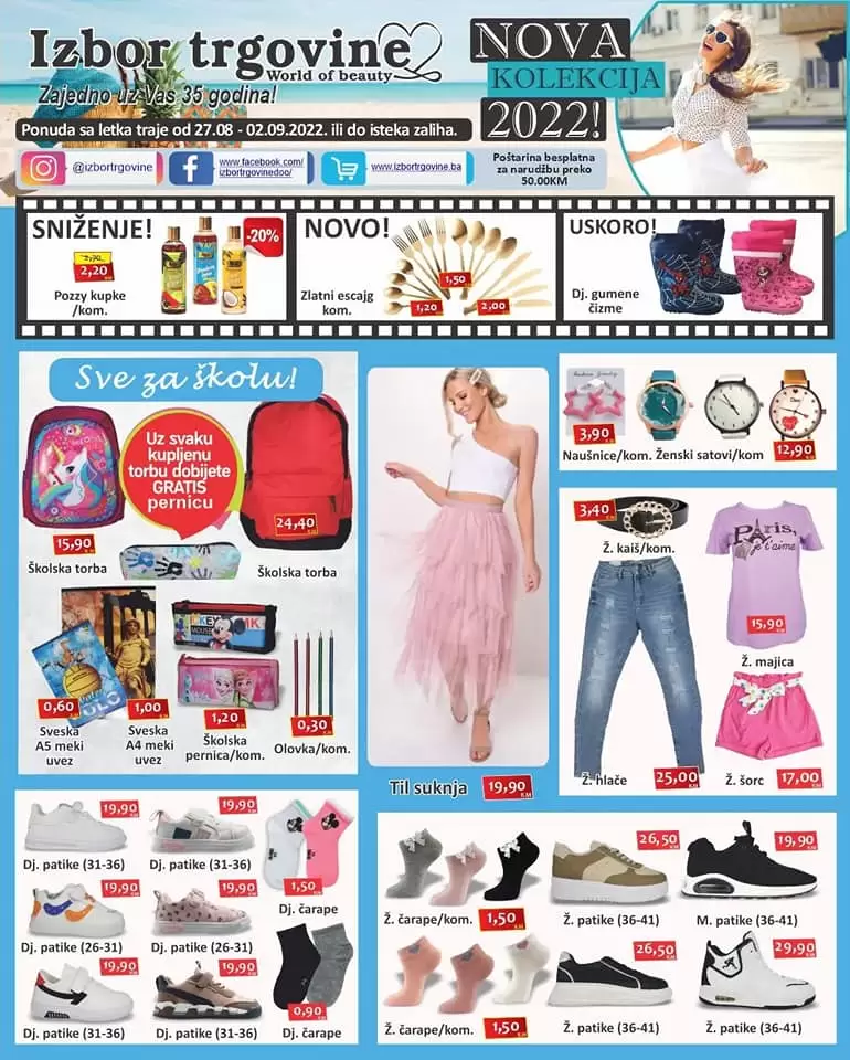 Izbor trgovine katalog 27.8-2.9.2022. SUPER SNIZENJA!
