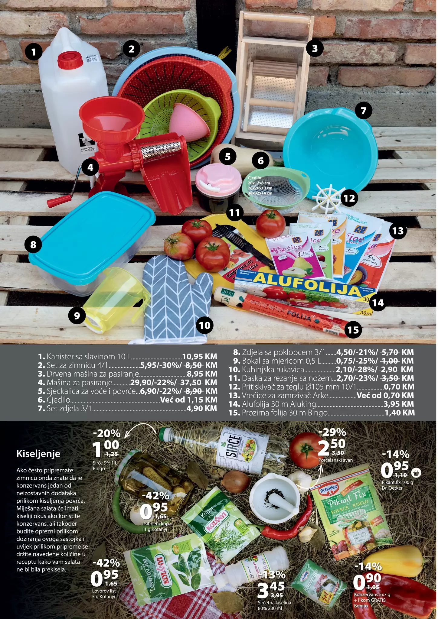 Bingo katalog ZIMNICA avgust/septembar 2022 ~ Bingo akcija sniženja 24.8.-25.9.2022.