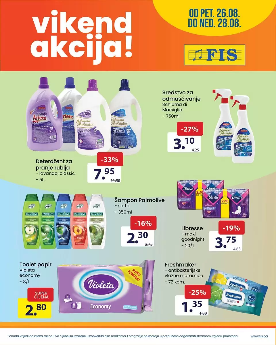 Fis vikend akcija II SNIŽENJA do 33% Fis katalog 25-28.8.2022.