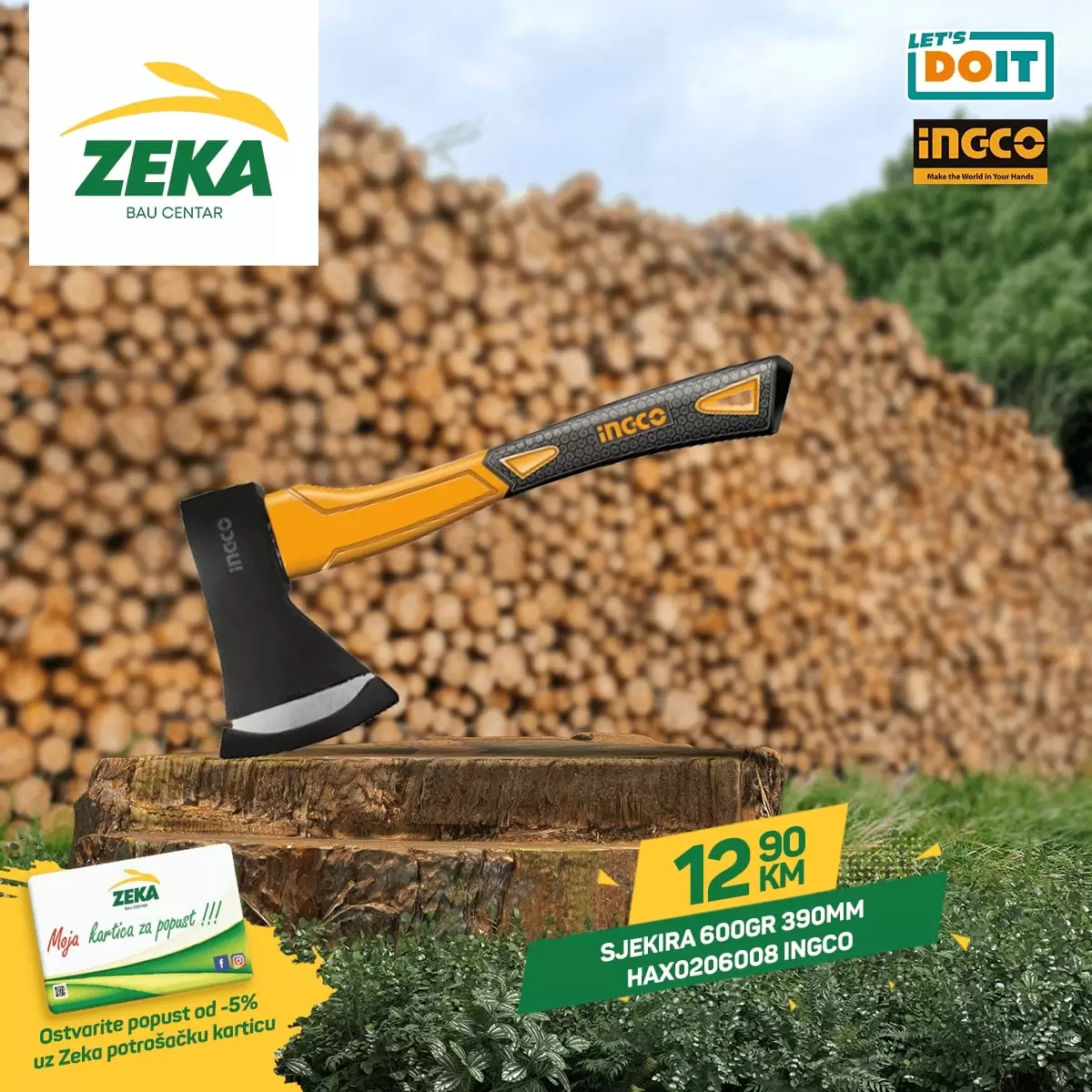 zeka bau centar sjekira