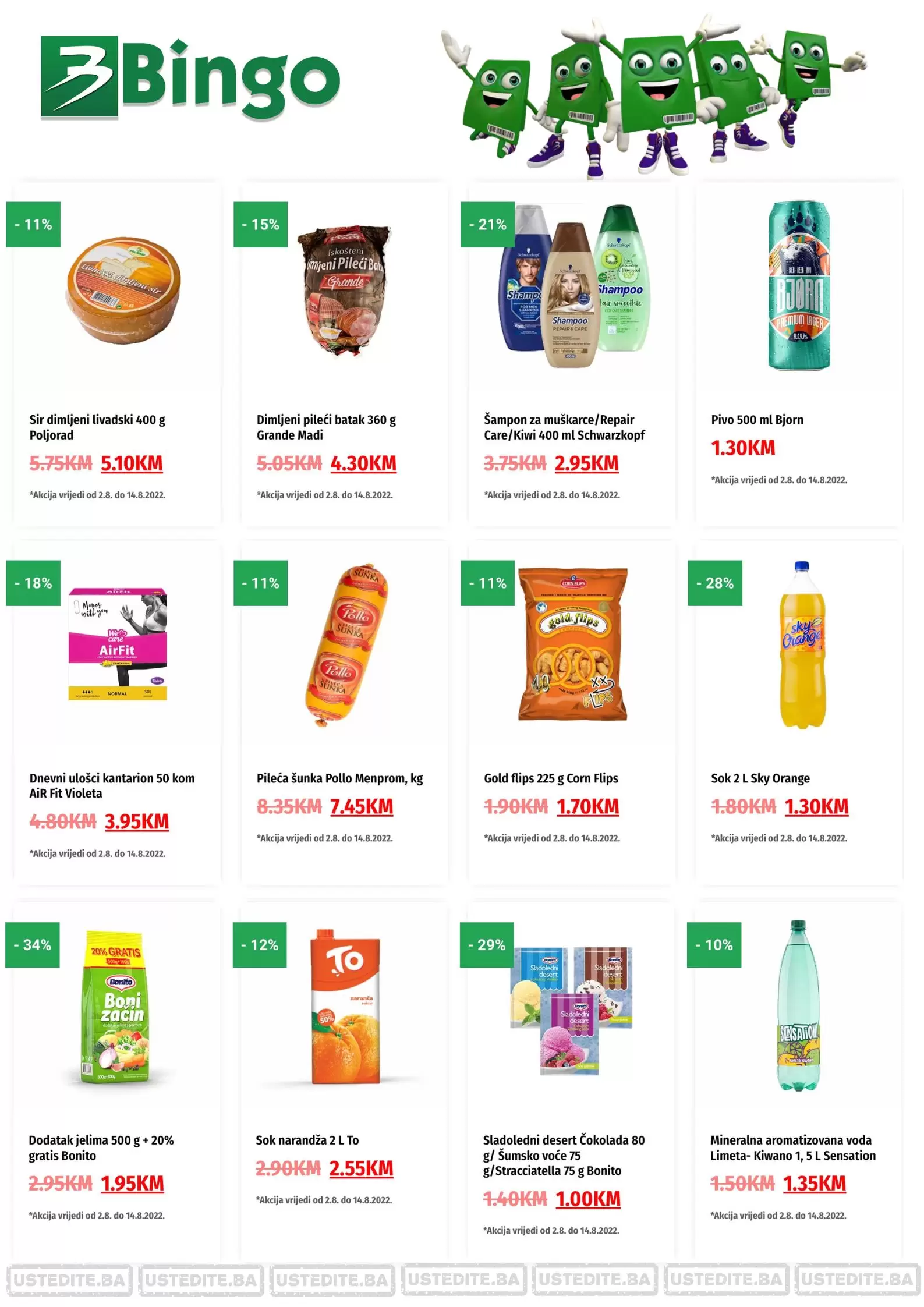 BINGO super ponuda avgust 2022! Ne propustite SNIZENJA i do 50%!  