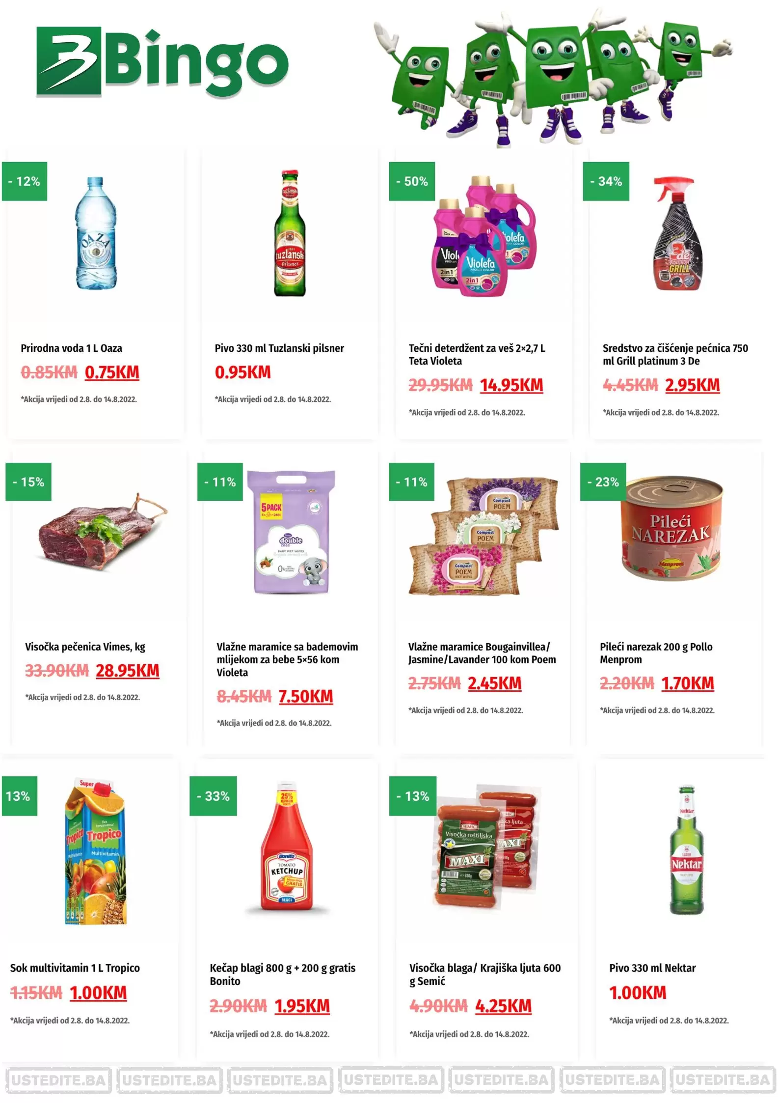 BINGO super ponuda avgust 2022! Ne propustite SNIZENJA i do 50%!