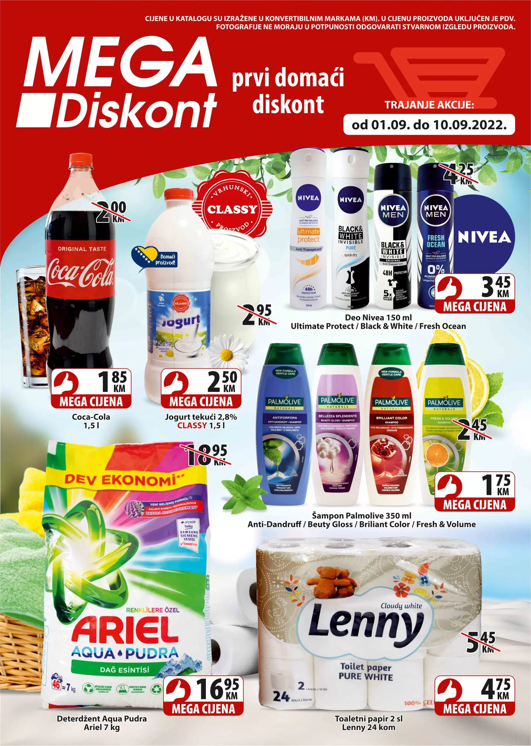 Mega Diskont katalog septembar 2022 akcija sniženja 1-10.9.2022.