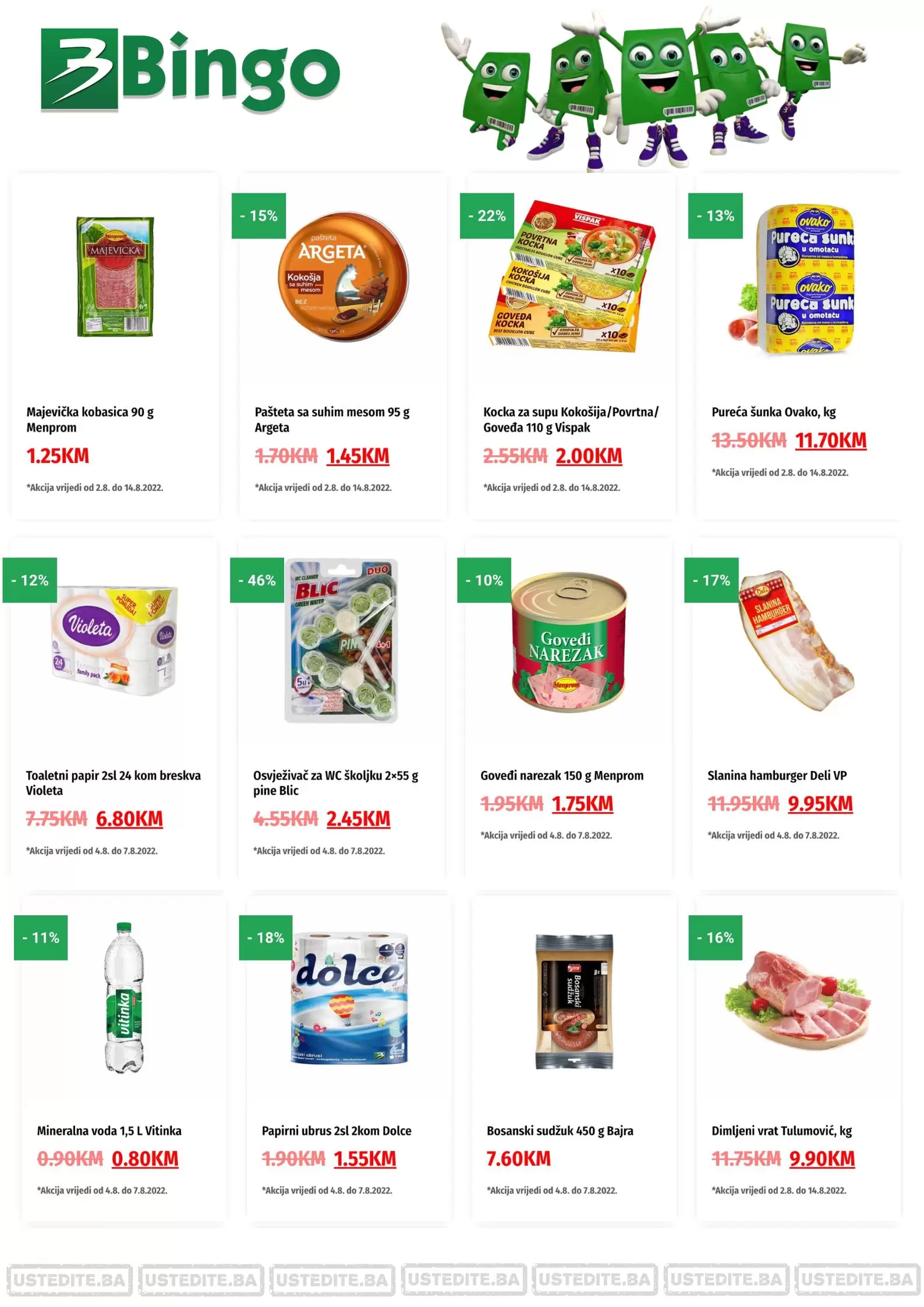 BINGO super ponuda avgust 2022! Ne propustite SNIZENJA i do 50%!