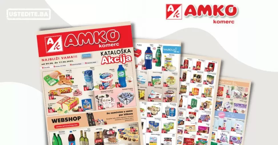 Amko kataloska akcija avgust 2022 katalog snizenja 4-17.8.2022.