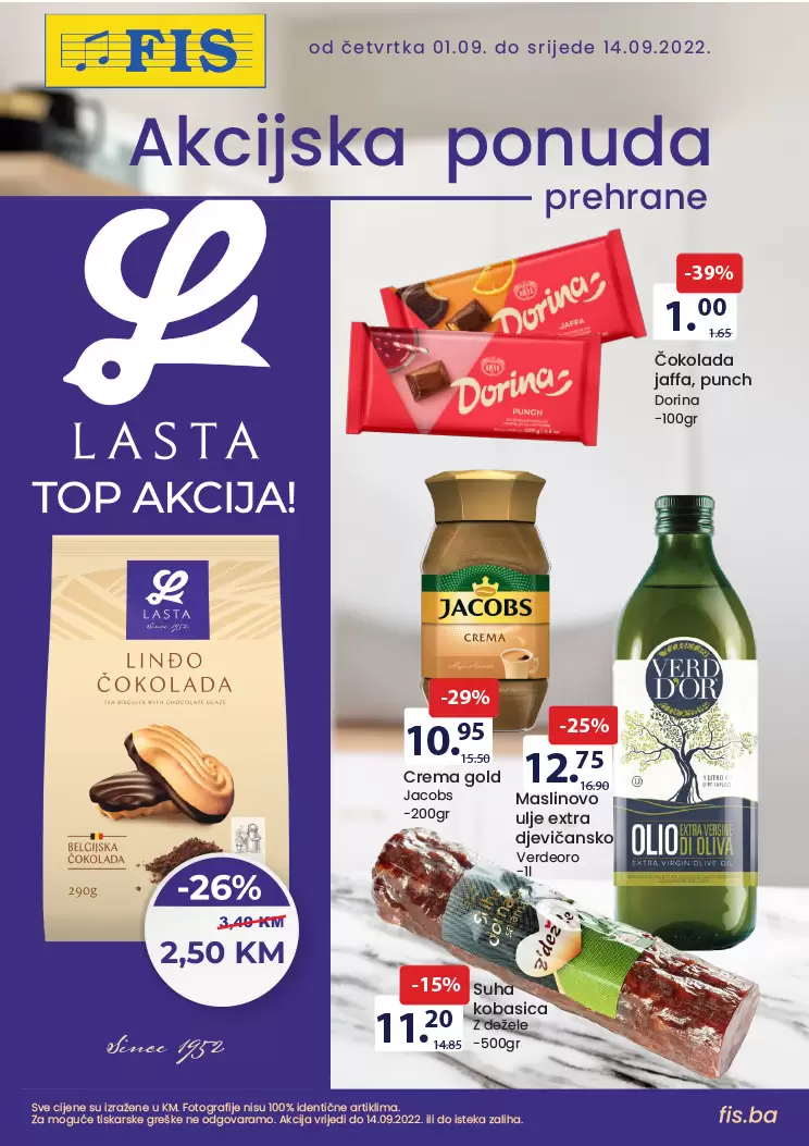 Fis katalog PREHRANA i HEMIJA akcija sniženja do 14.9.2022. 