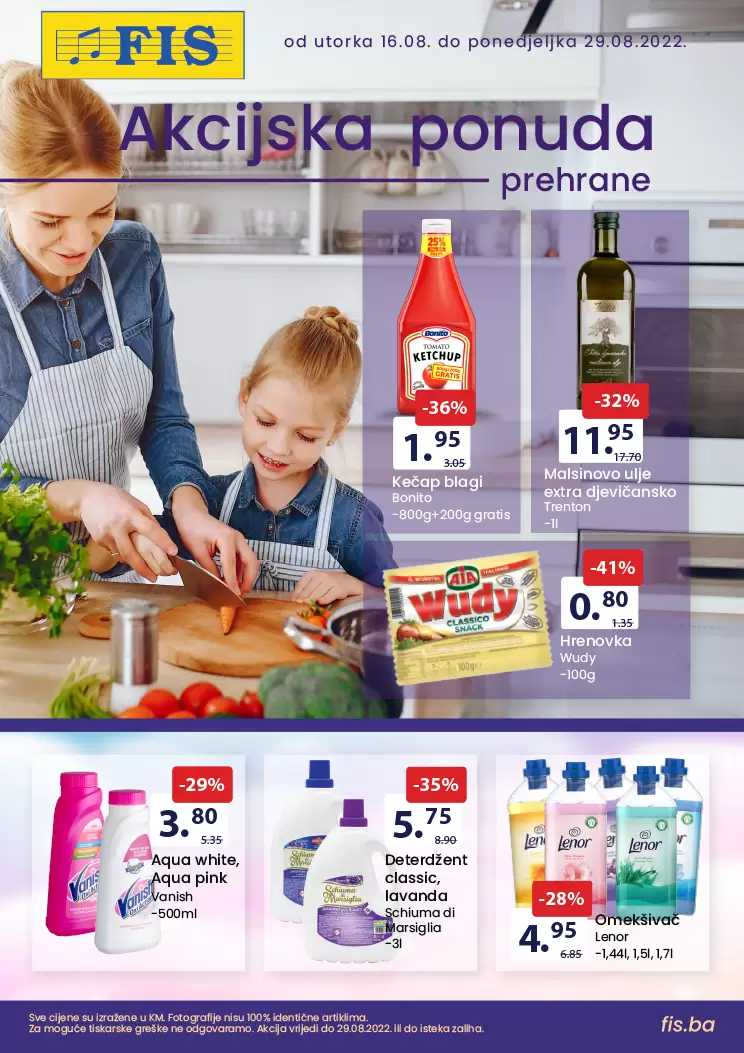 Fis katalog PREHRANA i HEMIJA avgust 2022 ~ akcija sniženja 16-29.8.2022.