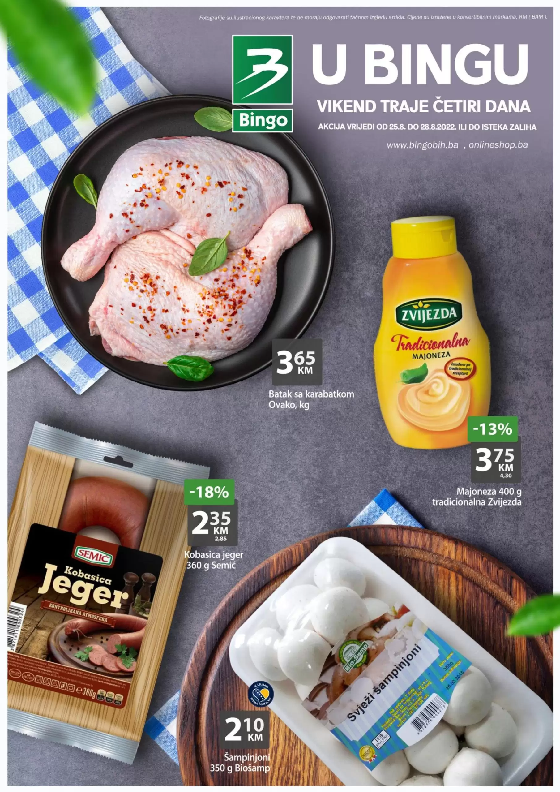 Bingo vikend akcija avgust 2022 ~ Bingo katalog sniženja 25-28.8.2022. 