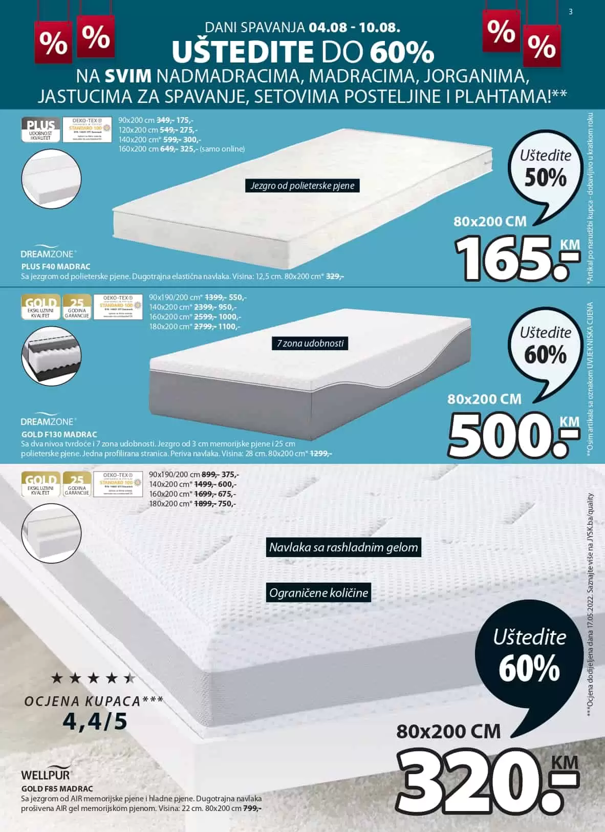 JYSK katalog avgust 2022▷SNIZENJE NAMJESTAJA akcija od 04.8. do 16.8.2022.