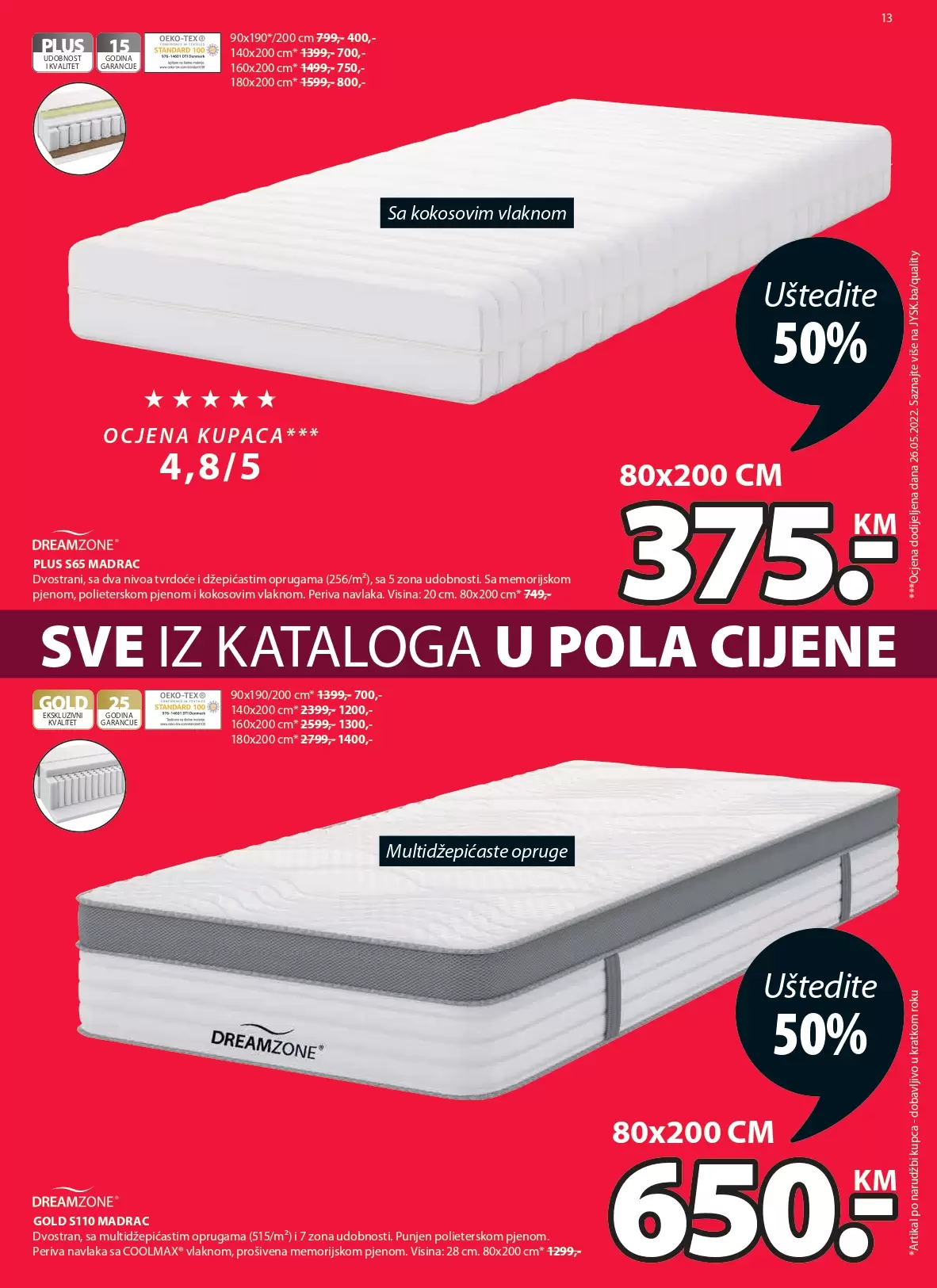 JYSK katalog SVE U POLA CIJENE! Jysk akcija snizenja avgust 2022