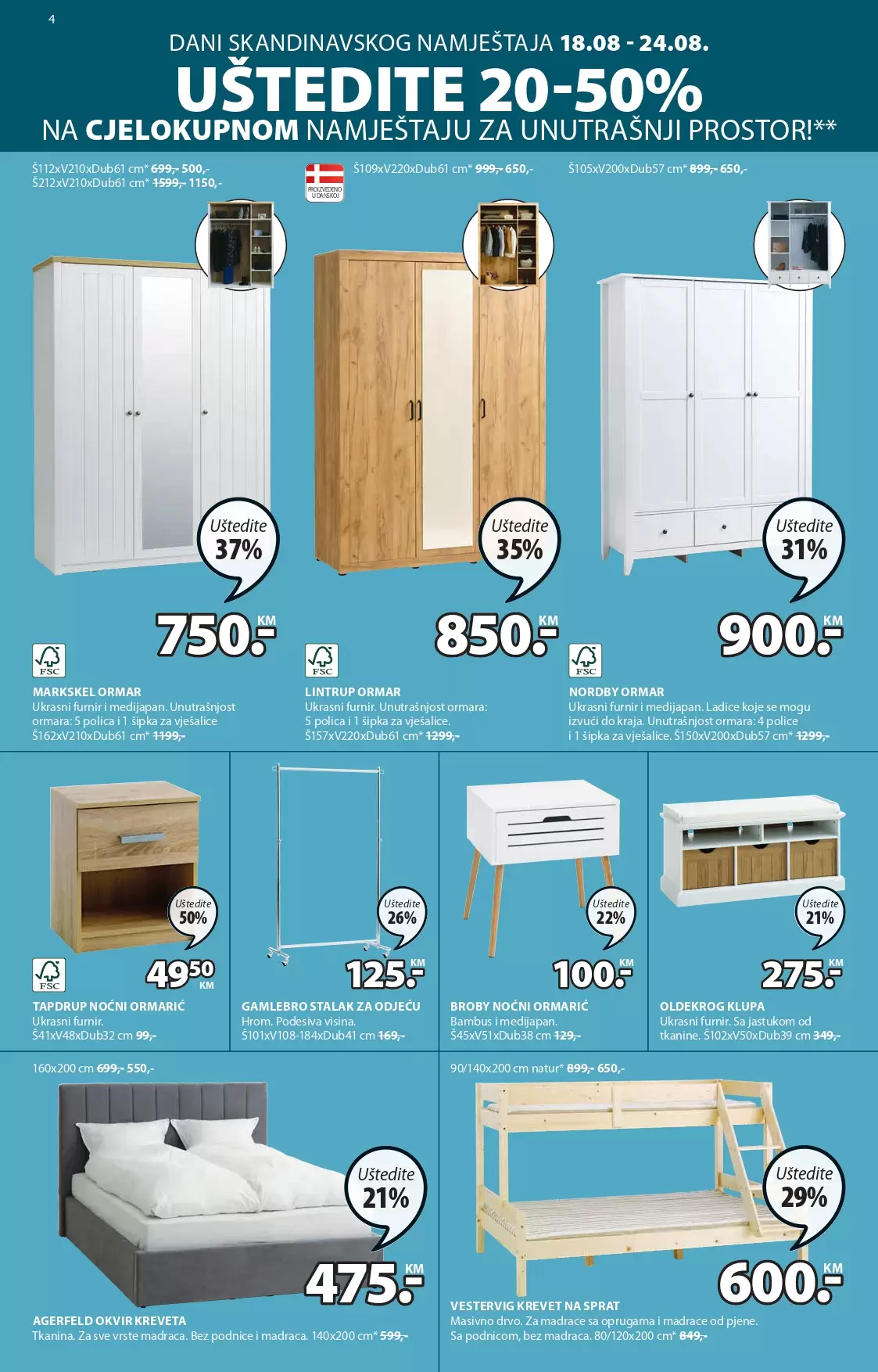 Jysk katalog avgust 2022 ~ akcija sniženja 18-31. 8.2022.