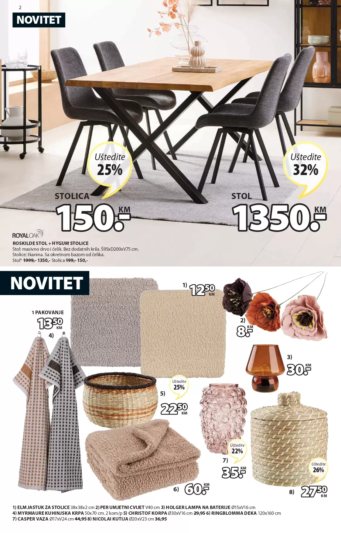 Jysk katalog avgust/septembar 2022 akcija sniženja 25.8-7.9.2022.