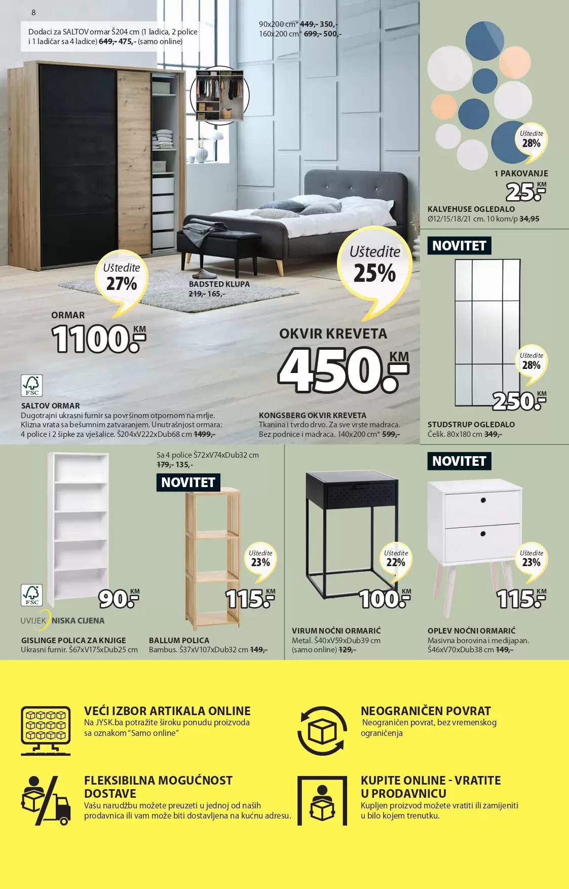 Jysk katalog avgust/septembar 2022 akcija sniženja 25.8-7.9.2022.