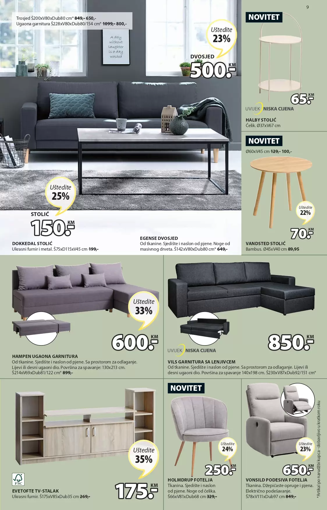 Jysk katalog avgust/septembar 2022 akcija sniženja 25.8-7.9.2022.