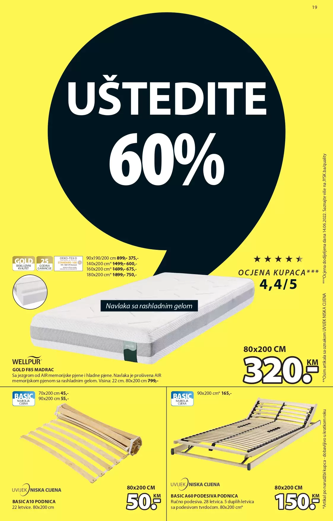 Jysk katalog avgust/septembar 2022 akcija sniženja 25.8-7.9.2022.