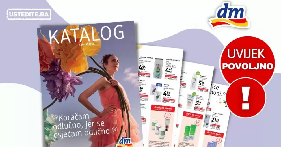 dm Katalog avgust 2022 【UVIJEKPOVOLJNO】akcija snizenja 17-30.8.2022.