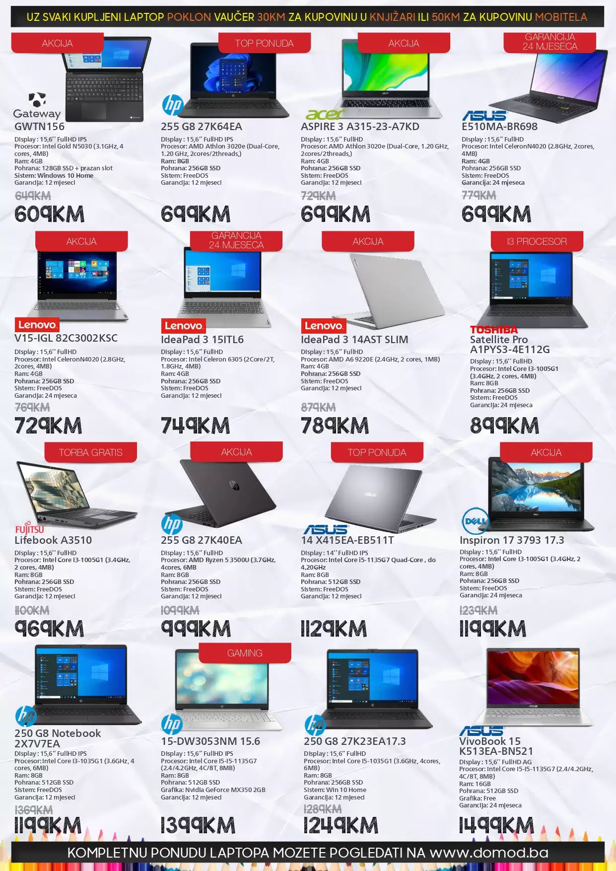 Domod katalog ŠKOLA svgust 2022 ~ Akcija sniženja do 2.9.2022.