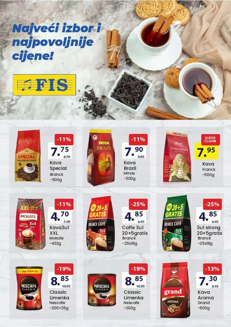 Fis katalog PREHRANA & HEMIJA avgust 2022! Akcija snizenja 1-14.8.2022.
