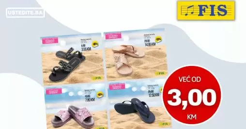 Fis SEZONSKO SNIŽENJE avgust 2022 ➤ PAPUČE već od 3,50 KM