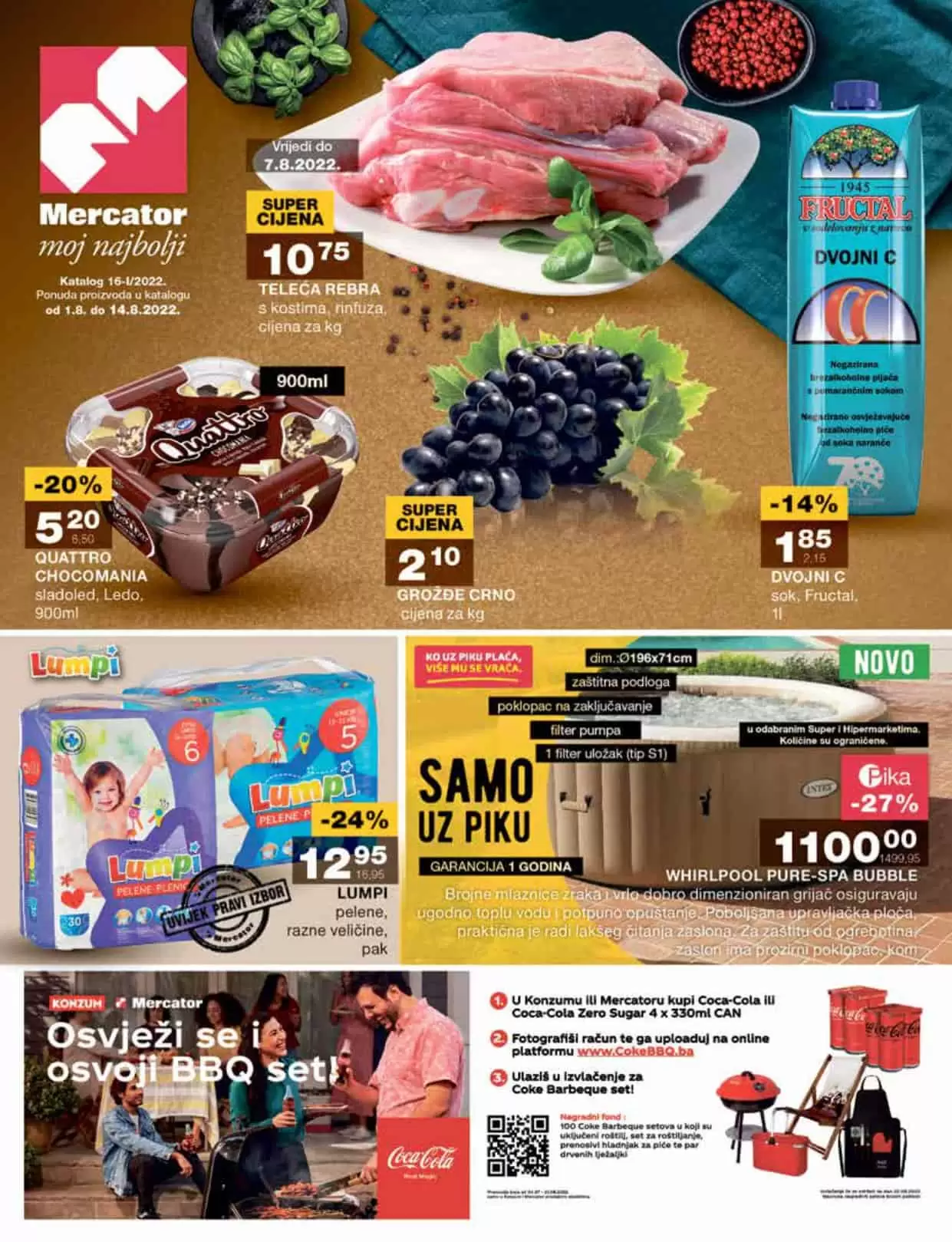 Mercator katalog avgust 2022!【SNIŽENJA i do 55%】 akcija 1-14.8.2022.