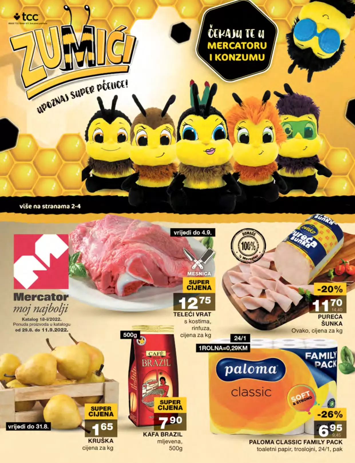 Mercator katalog SUPER SNIŽENJE MERCATOR BIH avgust 2022, katalog sniženja 29.8-11.9.2022.